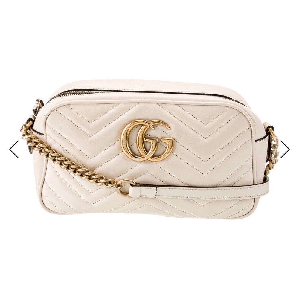 Gucci Marmont Matelassé Small Crossbody Bag Cream
